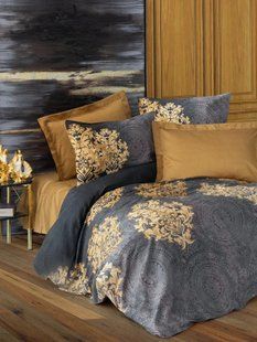 Постільна білизна сімейний розмір Cotton Box Lux Satin Jadira Bej  1001148 фото