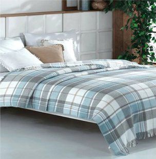 Плед бавовняний Aksu 180&times;220 см Cozy Life Inka Mint 15186-К фото