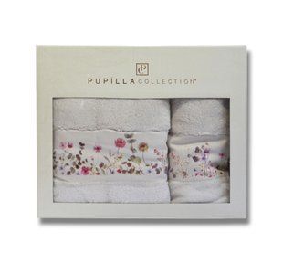 Подарочный набор махровых полотенец Pupilla Camelya Bej 100% Хлопок 30581.1-Bej фото