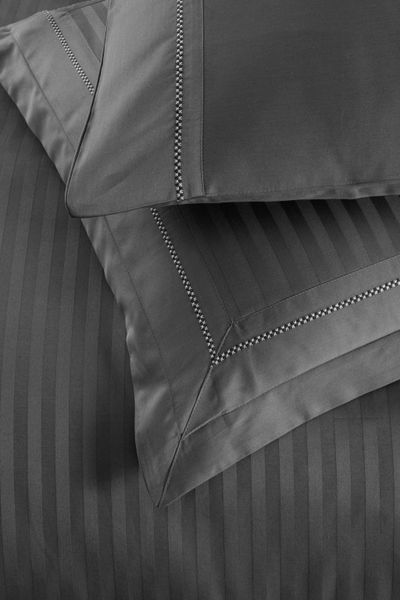 Постельное белье евро размер La Romano Mona Premium Satin Orcella Grey 41589-К фото