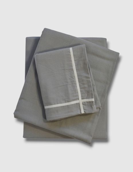 Фланелева постільна білизна First Choice Flanel євро Soprano Antracite 40701-К фото