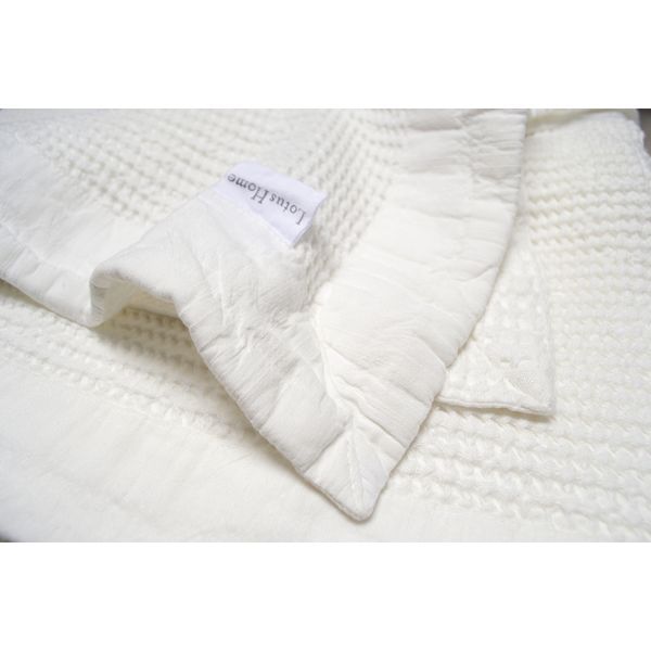 Вафельне покривало Lotus Home - Rius off white молочний 240*260 svt-2000022324441 фото