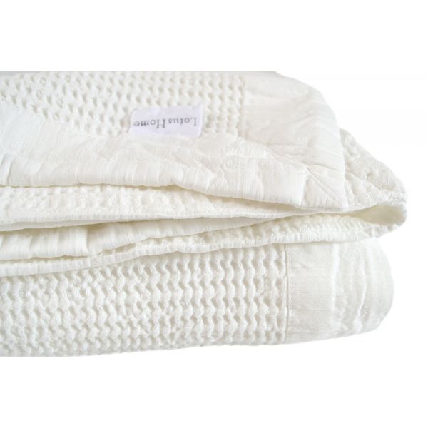 Вафельне покривало Lotus Home - Rius off white молочний 240*260 svt-2000022324441 фото