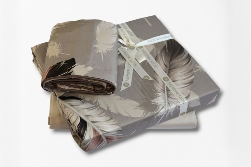 Постільна білизна євро розмір La Romano Premium Satin Perlan Wind 41114-К фото