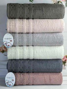 Набір махрових рушників Cestepe MicroCotton Premium Lupen 50х90 см лицеві 6 шт 6185 фото
