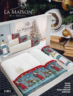 Подарунковий набір рушників La Maison 3 шт з ароматом Lebel 30480-К фото