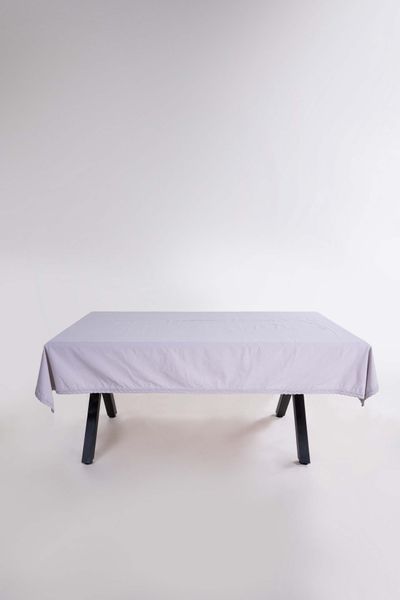Скатертина з вареної бавовни Limasso French 160&times;220 см. Opal Grey 33234-К фото