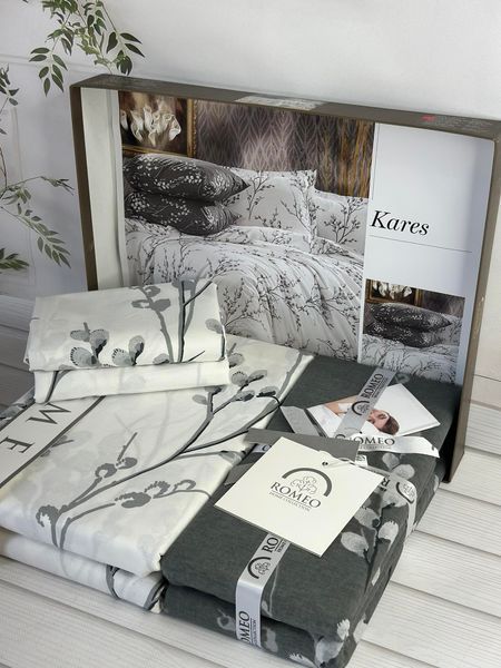 Постільна білизна Romeo Home Poplin Kares розмір євро 6039 фото
