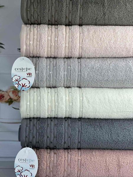 Набір махрових рушників Cestepe MicroCotton Premium Lupen 50х90 см лицеві 6 шт 6185 фото