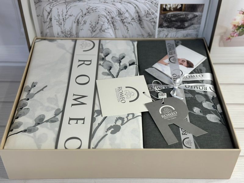 Постільна білизна Romeo Home Poplin Kares розмір євро 6039 фото
