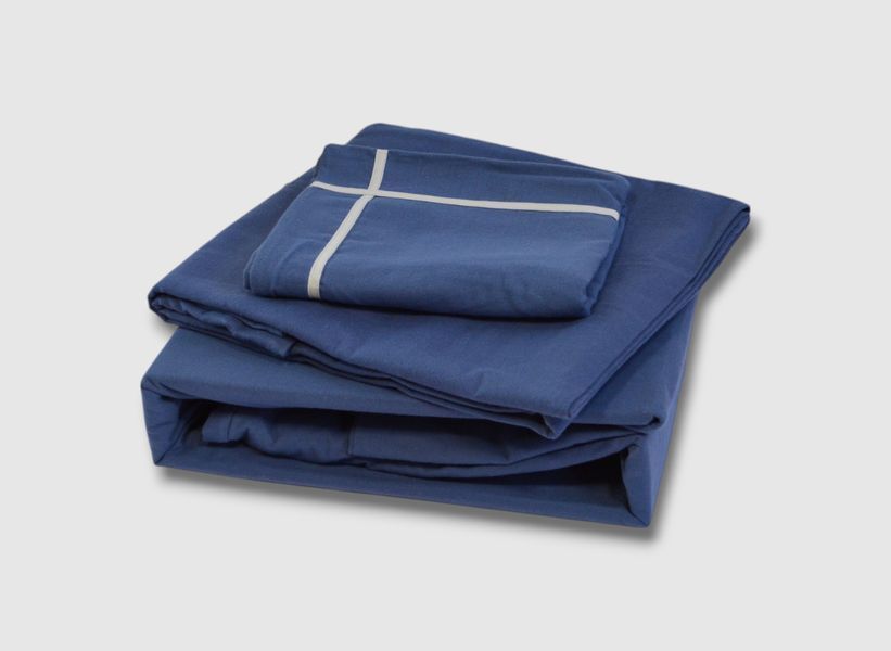 Фланелева постільна білизна First Choice Flanel євро Soprano Denim 40704-К фото