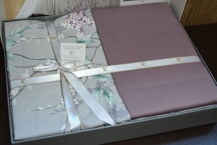 Постельное белье First Choice Cotton Satin евро Wisteria Lilac 15045-К фото