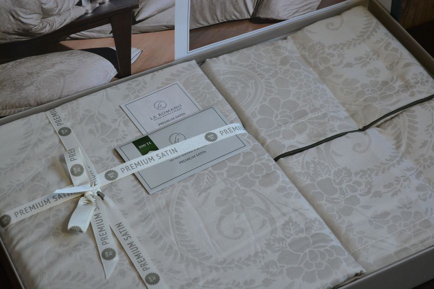 Постільна білизна сімейний розмір La Romano Premium Satin Tracy Wind 40953-К фото