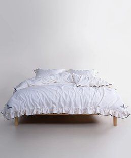 Постільна білизна Limasso Stonewashed Ranforse євро Casablanka Snow White 41639-К фото