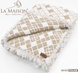 Муслінове покривало La Maison 220 х 240 см. Poline Beige бежевий 34380-К фото