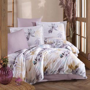 Комплект постільної білизни Clasy Digital Satin Elaris євро 1009911 фото