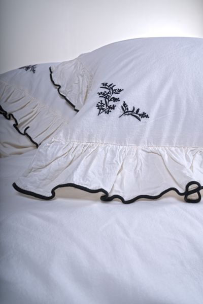 Постільна білизна Limasso Stonewashed Ranforse євро Casablanka Snow White 41639-К фото