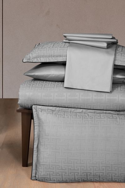 Постельное белье евро размер La Romano Premium Satin Rodel Ash 41116-К фото