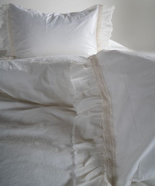 Постільна білизна Limasso Stonewashed Francesca розмір євро Snow Whit 40963-К фото