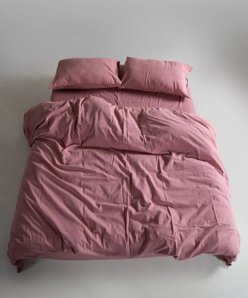 Постільна білизна Limasso Stonewashed Ranforse євро Old Rose 21430-К фото