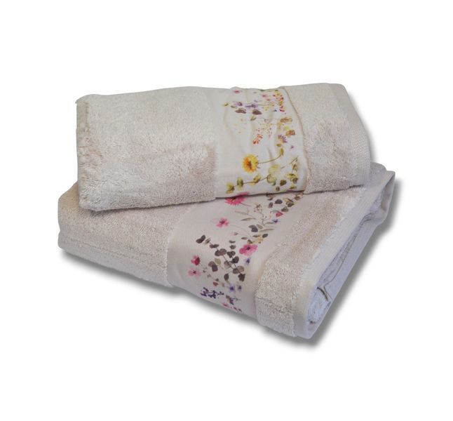 Подарунковий набір махрових рушників Pupilla Camelya Pudra 100% Бавовна 30581.3-Pudra фото