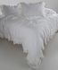 Постільна білизна Limasso Stonewashed Francesca розмір євро Snow Whit 40963-К фото 6