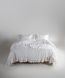 Постільна білизна Limasso Stonewashed Francesca розмір євро Snow Whit 40963-К фото 2